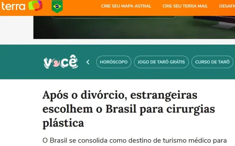 Terra — Após o divórcio, estrangeiras escolhem o Brasil para cirurgias plásticas